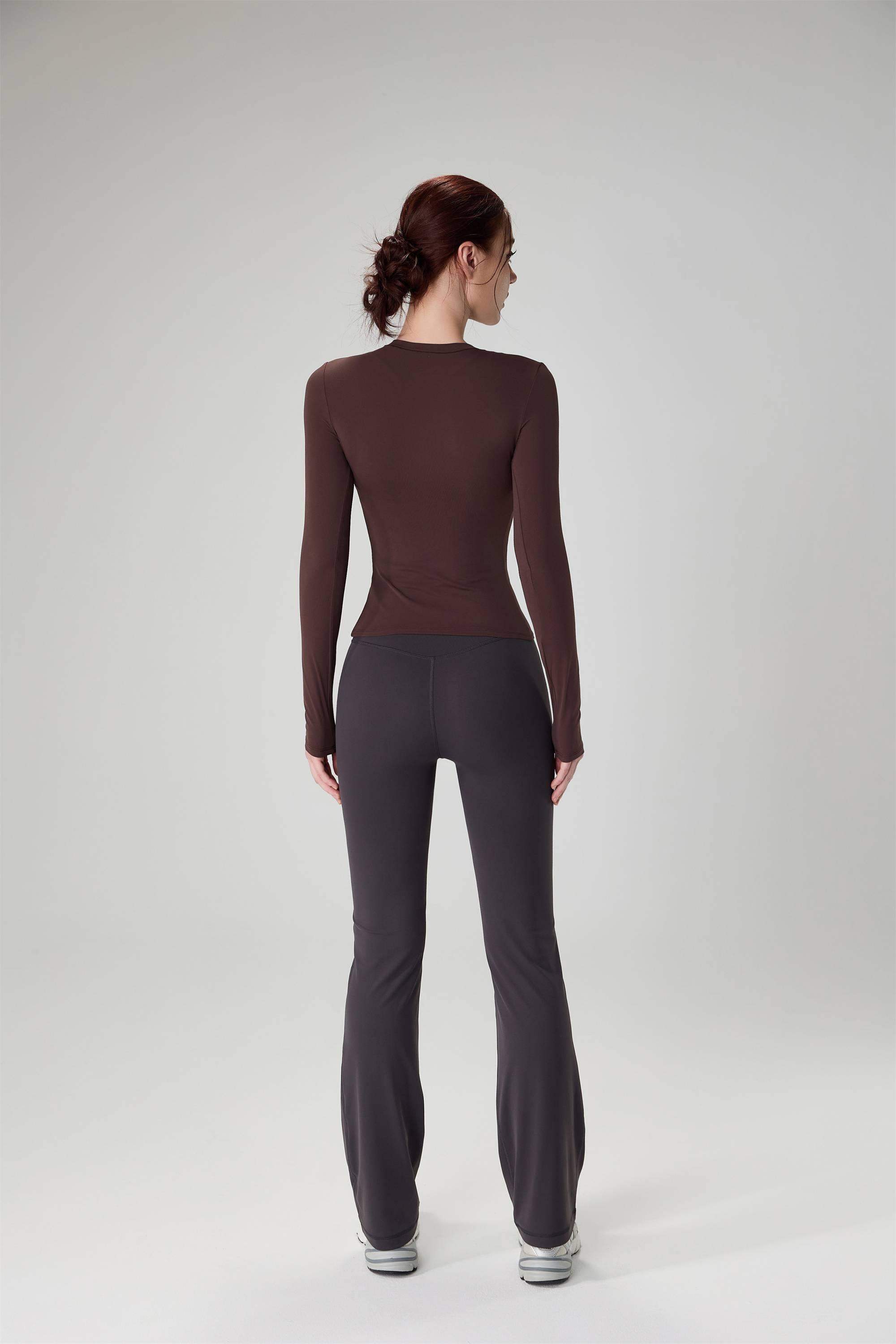 Fitted Crewneck Yoga Sports Top