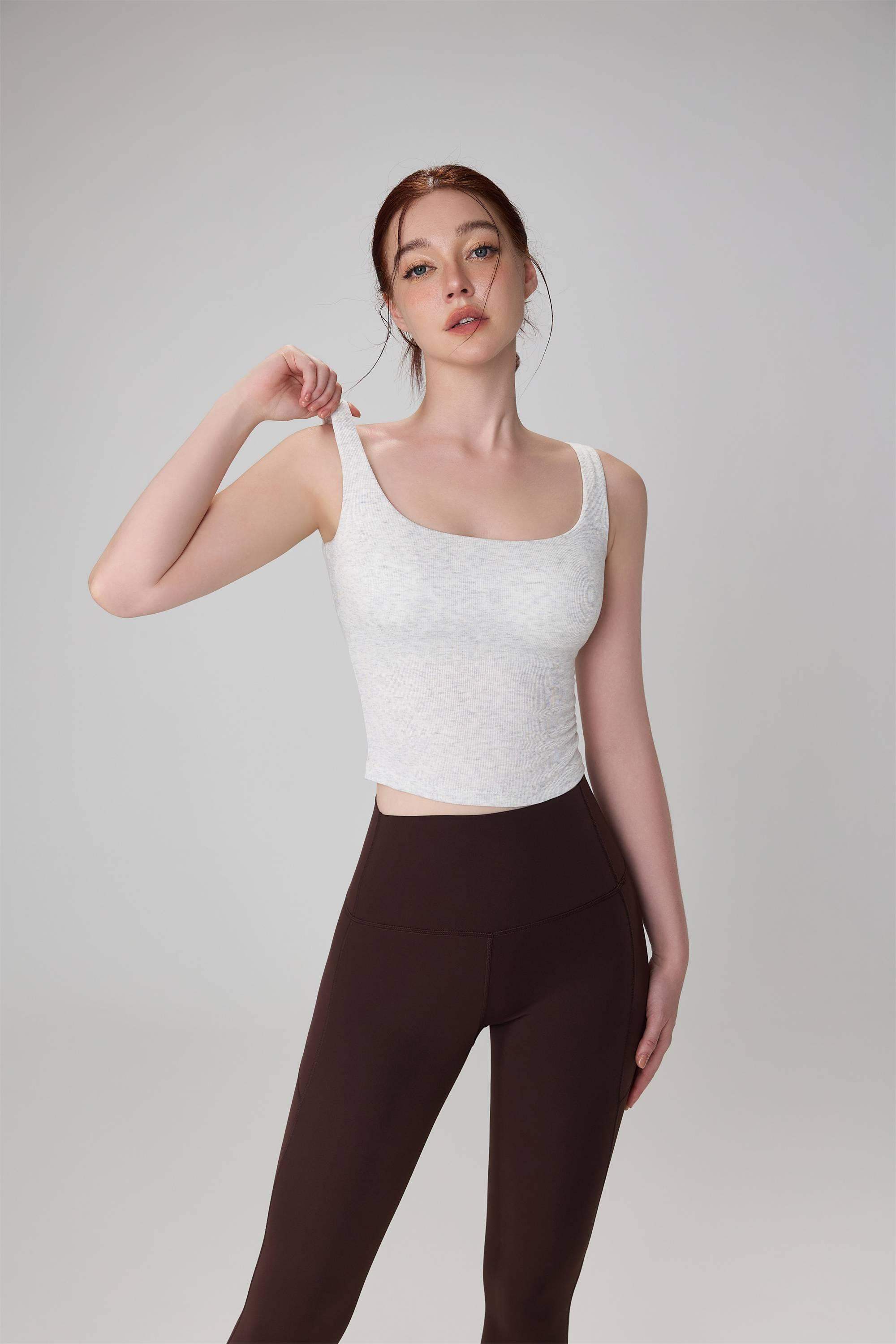 Modal Wide-Strap Yoga Tank Top