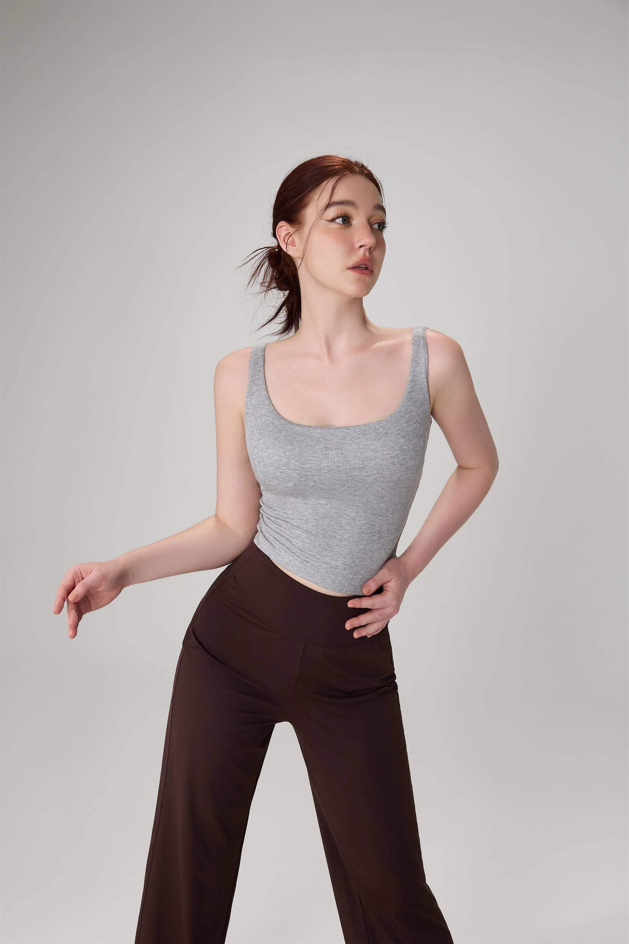 Modal Wide-Strap Yoga Tank Top