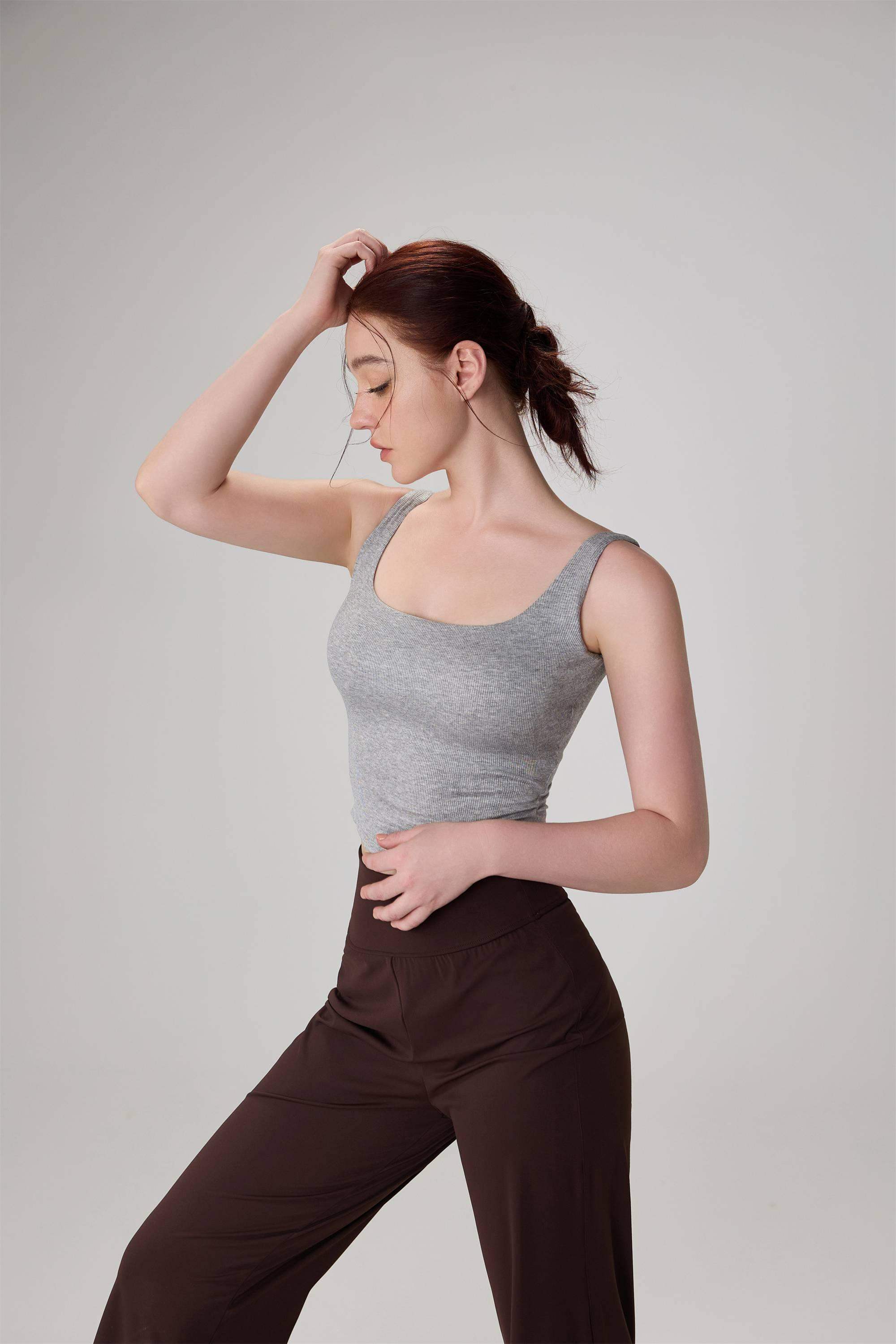 Modal Wide-Strap Yoga Tank Top