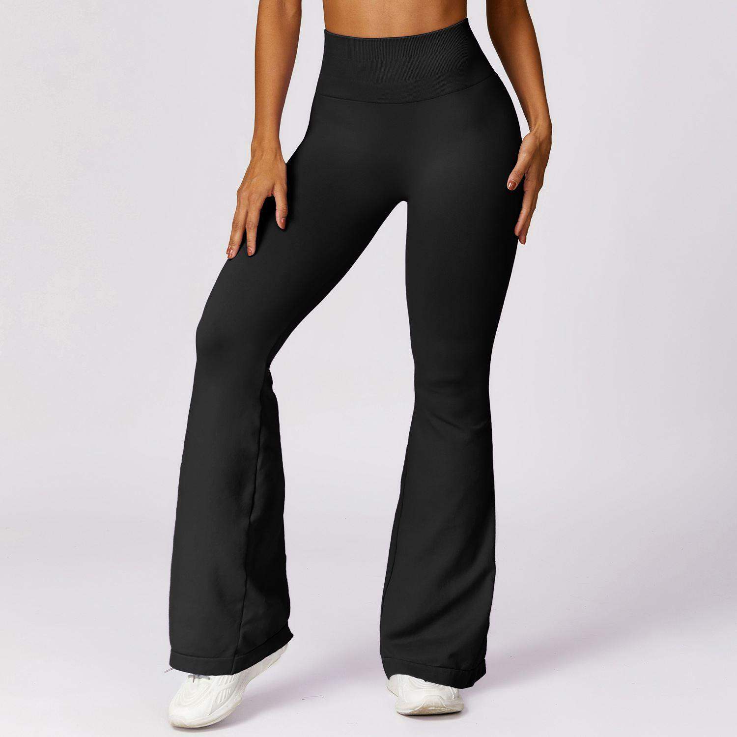 Hight-Waist Seamless Flare Leggings