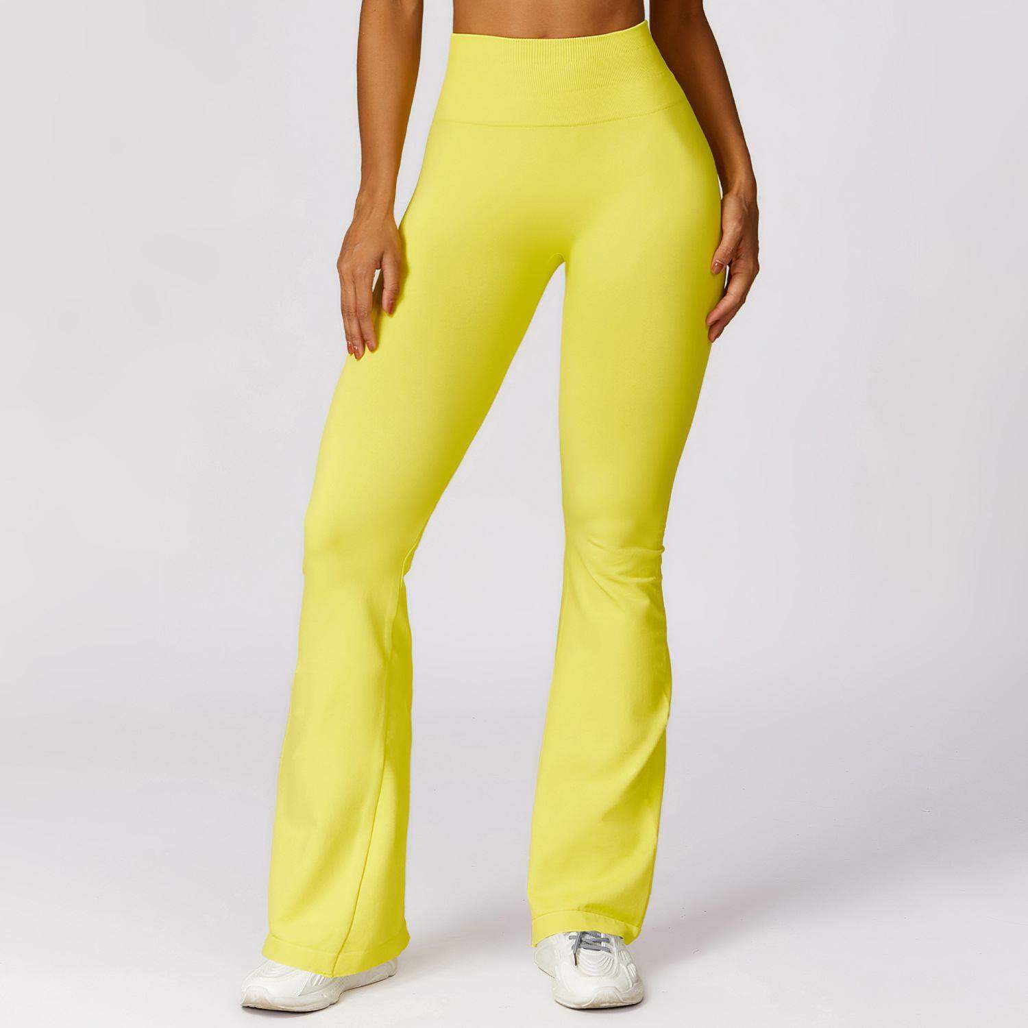 Hight-Waist Seamless Flare Leggings