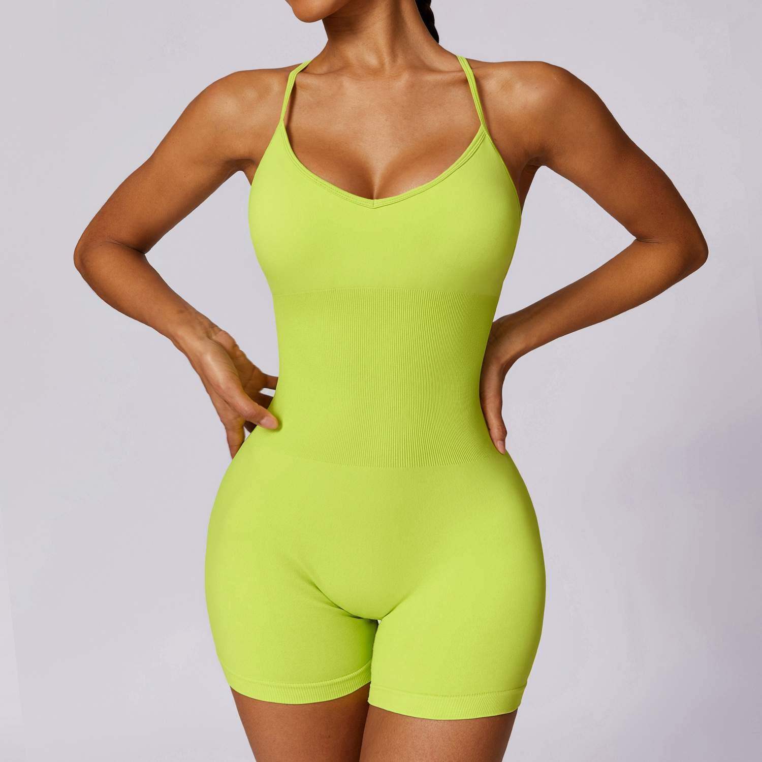 Hollow-out Beautiful Back Seamless Yoga Jumpsuit