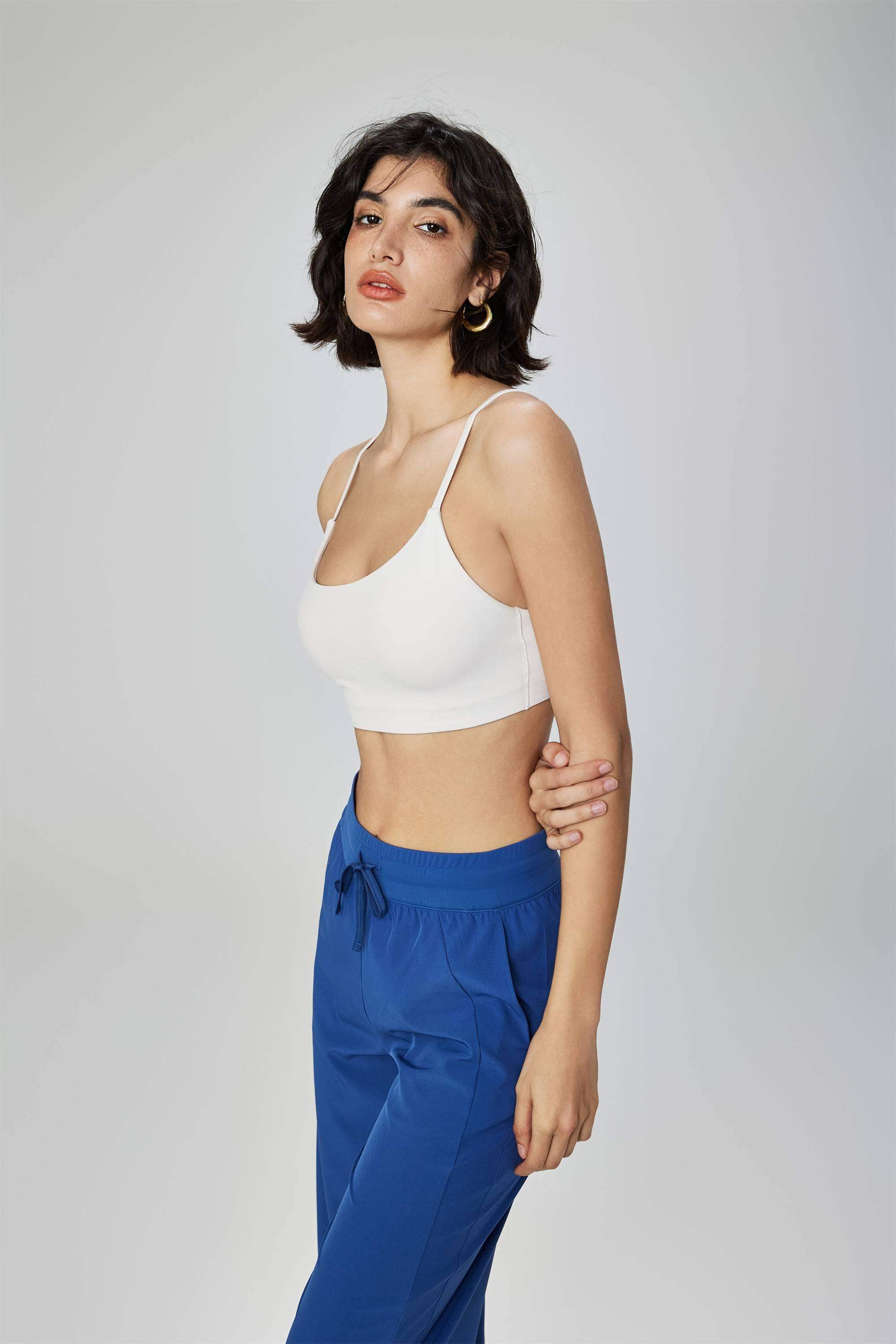 V-back Yoga Bra with Padded Cups