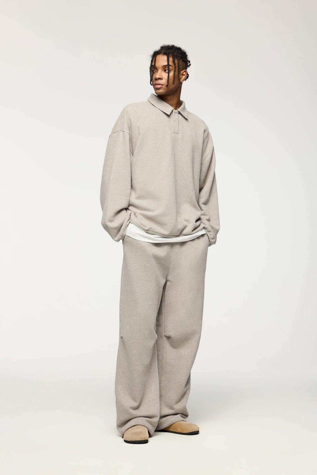 Straight-Leg Fleece Sweatpants