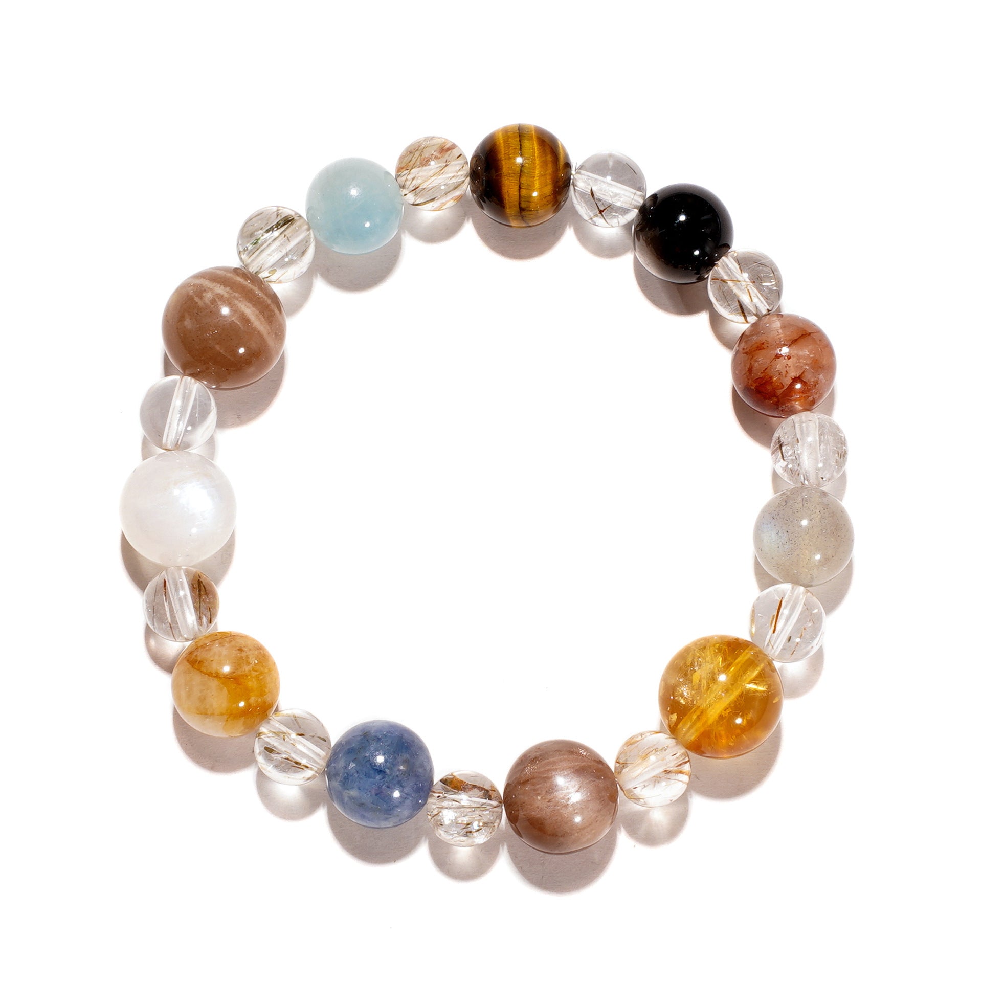 Seven-color Sunshine Crystal bracelet, Crystal bracelet, Healing Crystal, Energy Crystal