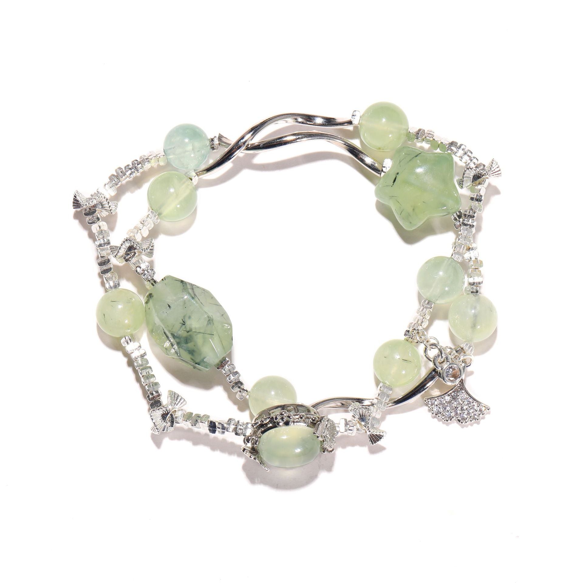 Natural green Crystal, Crystal bracelet, Healing Crystal, Energy Crystal