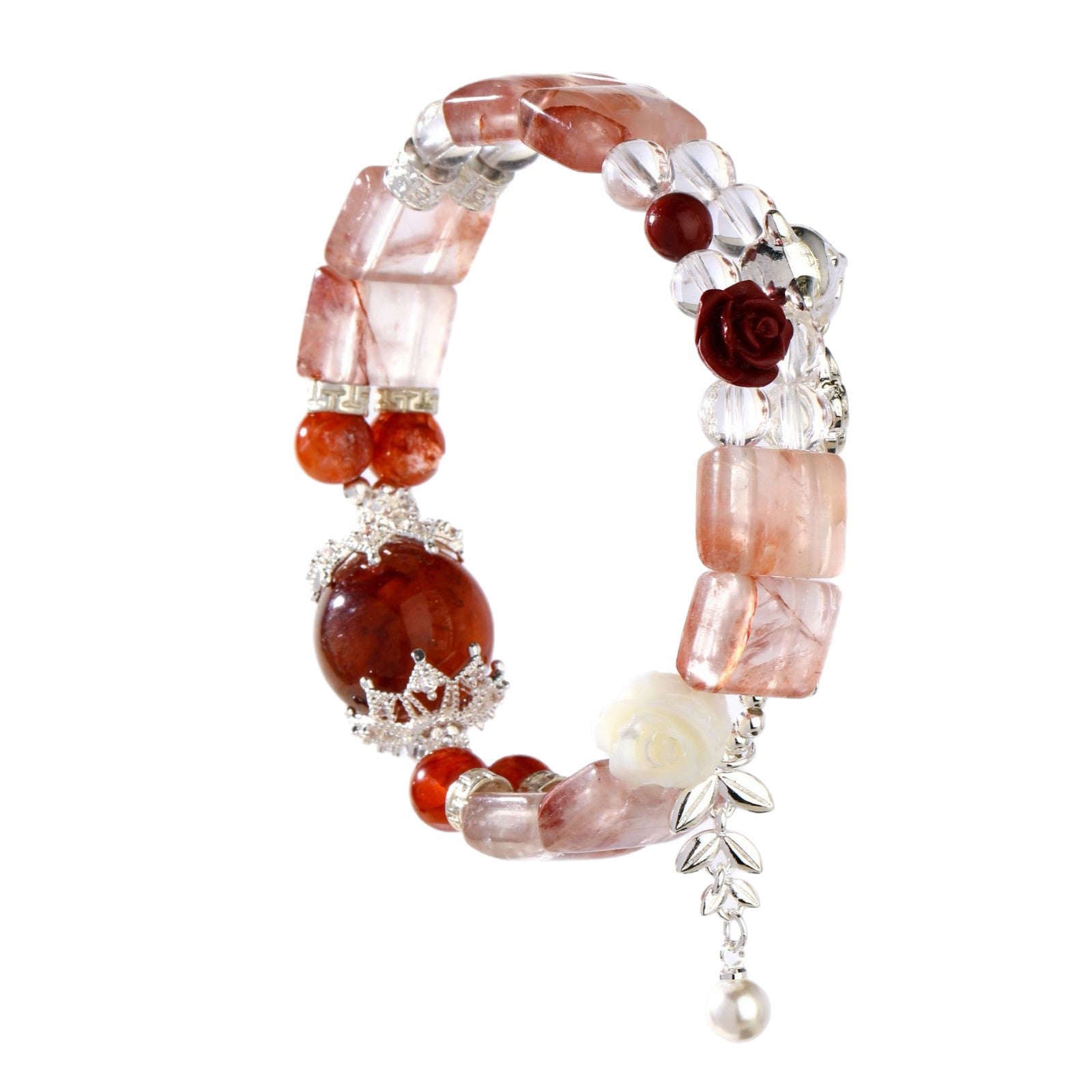 Natural red gel Crystal, Crystal bracelet, Healing Crystal, Energy Crystal