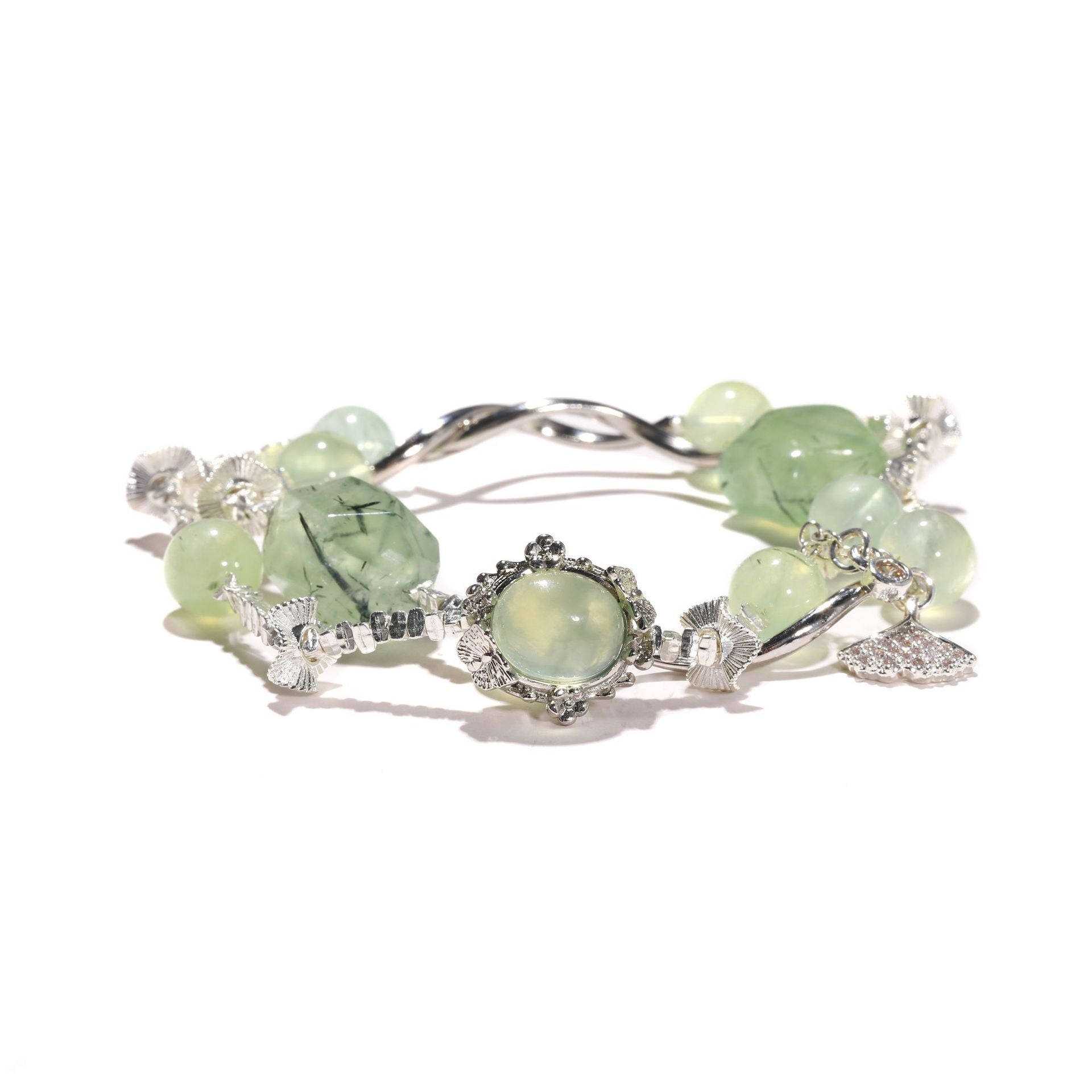 Natural green Crystal, Crystal bracelet, Healing Crystal, Energy Crystal