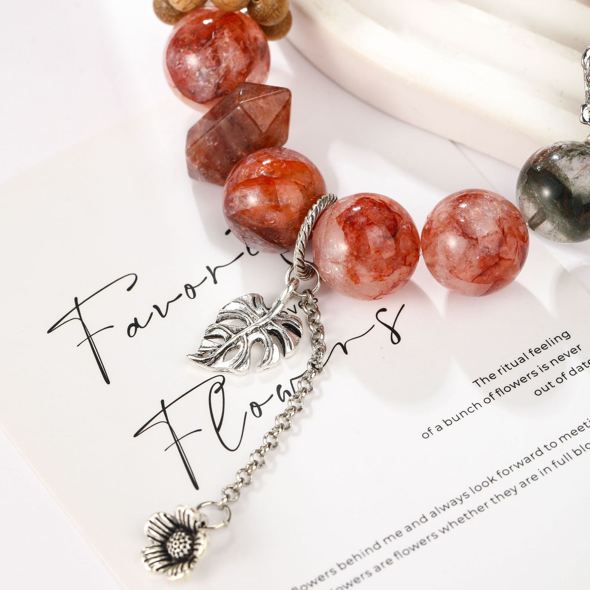 Natural white Crystal, Crystal bracelet, Healing Crystal, Energy Crystal