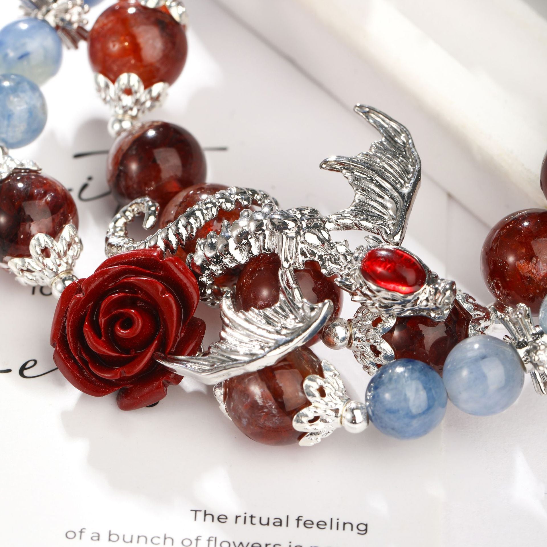 Natural blue Crystal bracelet, Crystal bracelet, Healing Crystal, Energy Crysta