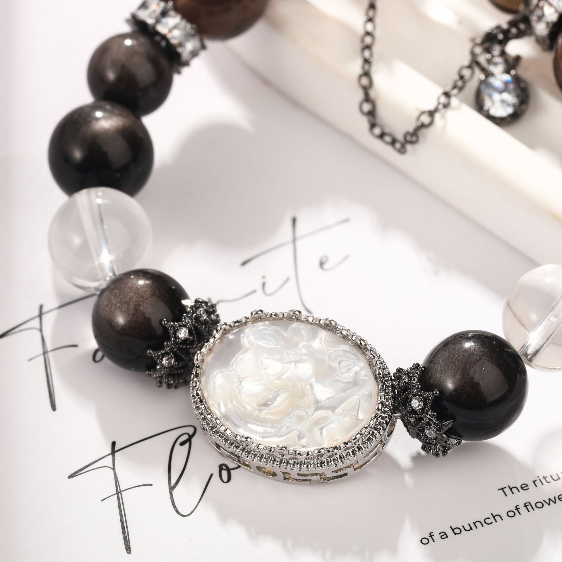 Natural tea Crystal, Crystal bracelet, Healing Crystal, Energy Crystal