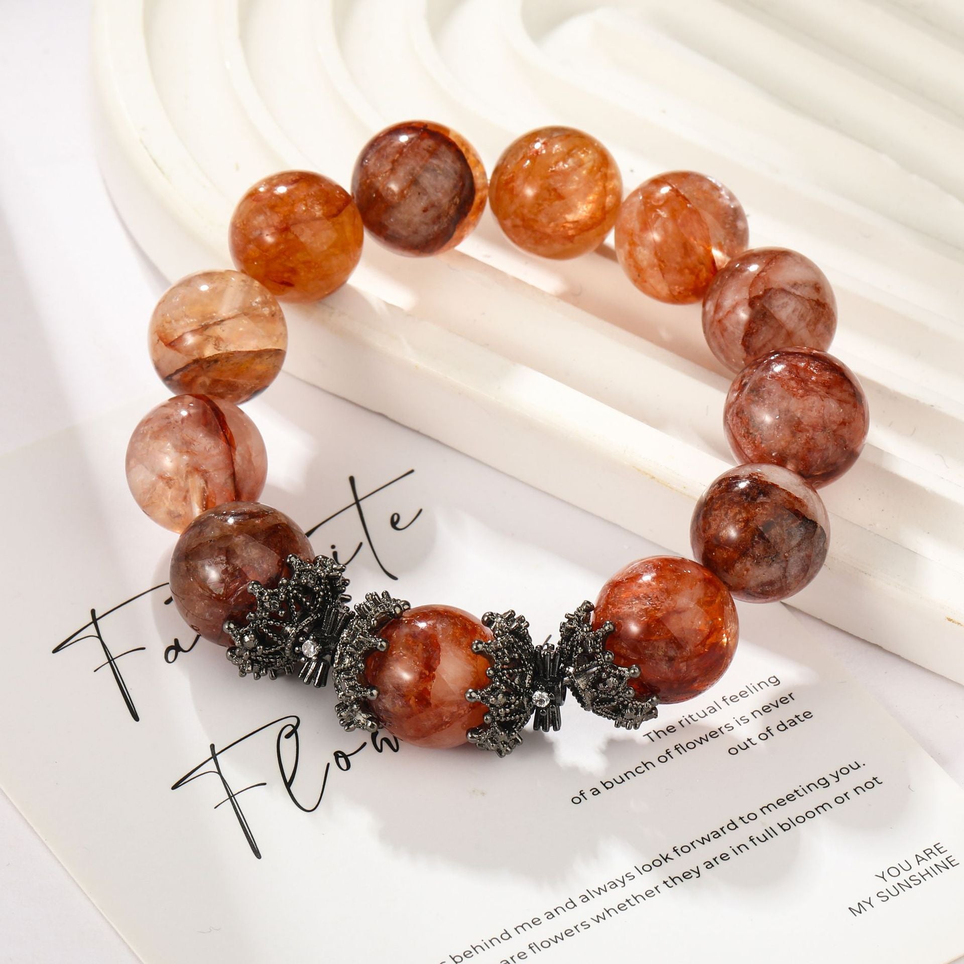Fire Phoenix Red Crystal bracelet, Crystal bracelet, Healing Crystal, Energy Crystal