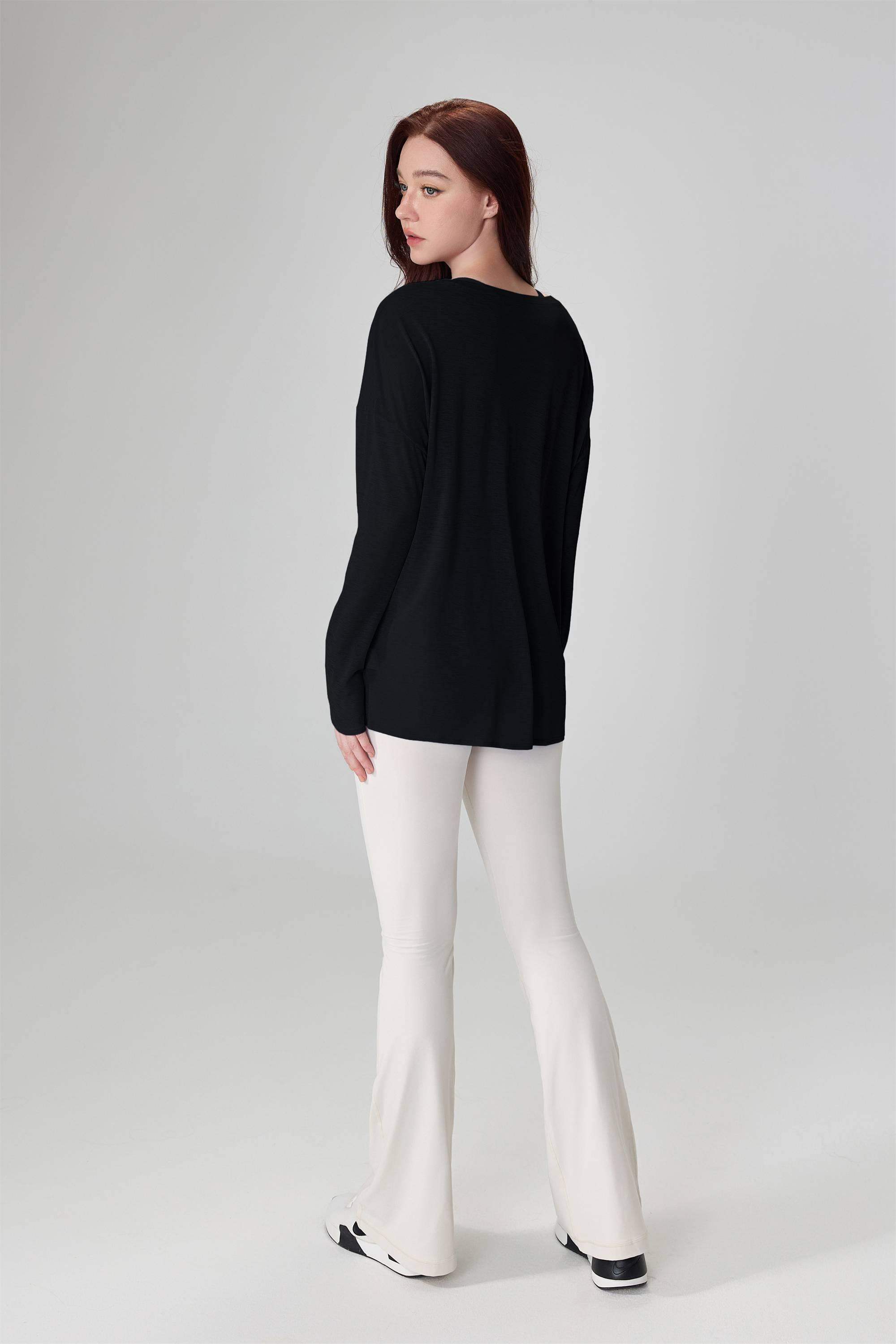 Loose-Fit Breathable Slub Yarn Sports Top